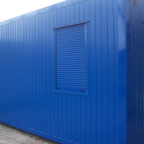kontenery budowlany niebieski